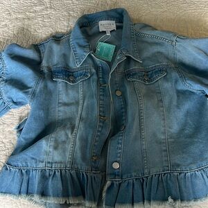 Brand new denim jacket size M/L